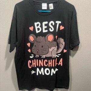 Best Chinchilla Mom Black T-Shirt